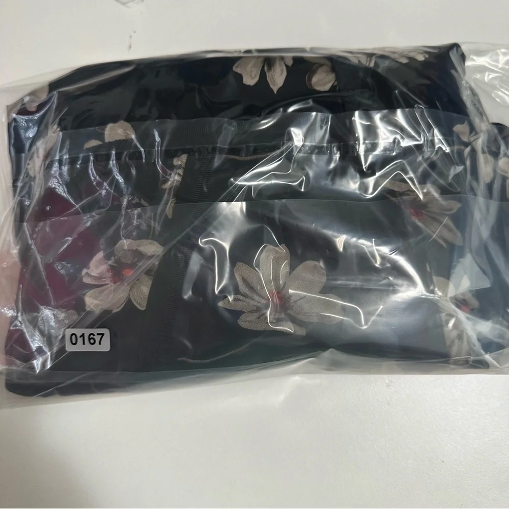 Zac Posen Womens Floral Chiffon Layered VNeck Dress Black Size 0 Sleeveless - Picture 15 of 15